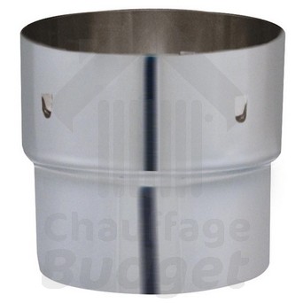 Chauffage-Budget: fumisterie inox adaptateur conduit rigide - tubage diamètre 125