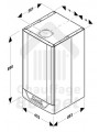 Chaudière Gaz Saunier Duval Isotwin condens F25 - Dimensions